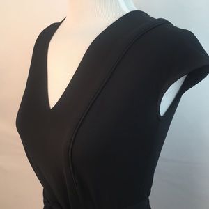 Kenneth Cole Black Wrap Top